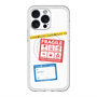 スリムプロテクションプレミアムケース with MagSafe［ FRAGILE Stickers - White ］