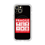 スリムプロテクションプレミアムケース with MagSafe［ FRAGILE Sticker - Black ］