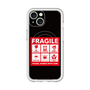 スリムプロテクションプレミアムケース with MagSafe［ FRAGILE Sticker - Black ］
