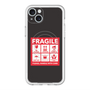 スリムプロテクションプレミアムケース with MagSafe［ FRAGILE Sticker - Black ］