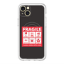 スリムプロテクションプレミアムケース with MagSafe［ FRAGILE Sticker - Black ］