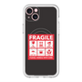 スリムプロテクションプレミアムケース with MagSafe［ FRAGILE Sticker - Black ］