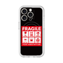 スリムプロテクションプレミアムケース with MagSafe［ FRAGILE Sticker - Black ］