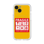 スリムプロテクションプレミアムケース with MagSafe［ FRAGILE Sticker - Yellow ］