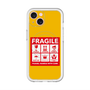 スリムプロテクションプレミアムケース with MagSafe［ FRAGILE Sticker - Yellow ］