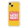 スリムプロテクションプレミアムケース with MagSafe［ FRAGILE Sticker - Yellow ］