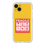 スリムプロテクションプレミアムケース with MagSafe［ FRAGILE Sticker - Yellow ］