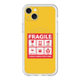 スリムプロテクションプレミアムケース with MagSafe［ FRAGILE Sticker - Yellow ］