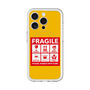 スリムプロテクションプレミアムケース with MagSafe［ FRAGILE Sticker - Yellow ］