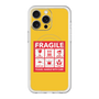 スリムプロテクションプレミアムケース with MagSafe［ FRAGILE Sticker - Yellow ］