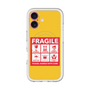 スリムプロテクションプレミアムケース with MagSafe［ FRAGILE Sticker - Yellow ］