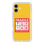 スリムプロテクションプレミアムケース with MagSafe［ FRAGILE Sticker - Yellow ］