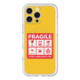 スリムプロテクションプレミアムケース with MagSafe［ FRAGILE Sticker - Yellow ］