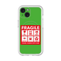 スリムプロテクションプレミアムケース with MagSafe［ FRAGILE Sticker - Green ］