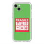 スリムプロテクションプレミアムケース with MagSafe［ FRAGILE Sticker - Green ］