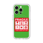 スリムプロテクションプレミアムケース with MagSafe［ FRAGILE Sticker - Green ］