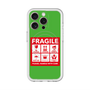 スリムプロテクションプレミアムケース with MagSafe［ FRAGILE Sticker - Green ］