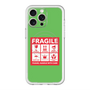 スリムプロテクションプレミアムケース with MagSafe［ FRAGILE Sticker - Green ］