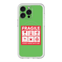 スリムプロテクションプレミアムケース with MagSafe［ FRAGILE Sticker - Green ］