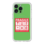 スリムプロテクションプレミアムケース with MagSafe［ FRAGILE Sticker - Green ］