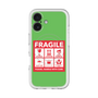 スリムプロテクションプレミアムケース with MagSafe［ FRAGILE Sticker - Green ］