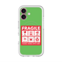スリムプロテクションプレミアムケース with MagSafe［ FRAGILE Sticker - Green ］