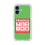 スリムプロテクションプレミアムケース with MagSafe［ FRAGILE Sticker - Green ］