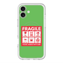スリムプロテクションプレミアムケース with MagSafe［ FRAGILE Sticker - Green ］