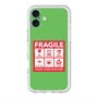 スリムプロテクションプレミアムケース with MagSafe［ FRAGILE Sticker - Green ］