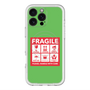 スリムプロテクションプレミアムケース with MagSafe［ FRAGILE Sticker - Green ］