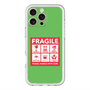 スリムプロテクションプレミアムケース with MagSafe［ FRAGILE Sticker - Green ］