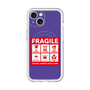 スリムプロテクションプレミアムケース with MagSafe［ FRAGILE Sticker - Purple ］