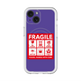 スリムプロテクションプレミアムケース with MagSafe［ FRAGILE Sticker - Purple ］