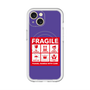 スリムプロテクションプレミアムケース with MagSafe［ FRAGILE Sticker - Purple ］