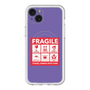 スリムプロテクションプレミアムケース with MagSafe［ FRAGILE Sticker - Purple ］