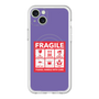 スリムプロテクションプレミアムケース with MagSafe［ FRAGILE Sticker - Purple ］