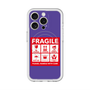 スリムプロテクションプレミアムケース with MagSafe［ FRAGILE Sticker - Purple ］