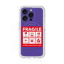 スリムプロテクションプレミアムケース with MagSafe［ FRAGILE Sticker - Purple ］