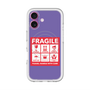 スリムプロテクションプレミアムケース with MagSafe［ FRAGILE Sticker - Purple ］