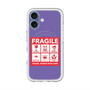スリムプロテクションプレミアムケース with MagSafe［ FRAGILE Sticker - Purple ］