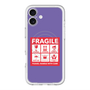 スリムプロテクションプレミアムケース with MagSafe［ FRAGILE Sticker - Purple ］