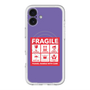 スリムプロテクションプレミアムケース with MagSafe［ FRAGILE Sticker - Purple ］