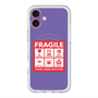 スリムプロテクションプレミアムケース with MagSafe［ FRAGILE Sticker - Purple ］