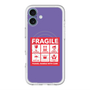 スリムプロテクションプレミアムケース with MagSafe［ FRAGILE Sticker - Purple ］