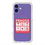 スリムプロテクションプレミアムケース with MagSafe［ FRAGILE Sticker - Purple ］