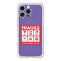 スリムプロテクションプレミアムケース with MagSafe［ FRAGILE Sticker - Purple ］