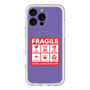 スリムプロテクションプレミアムケース with MagSafe［ FRAGILE Sticker - Purple ］