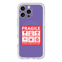スリムプロテクションプレミアムケース with MagSafe［ FRAGILE Sticker - Purple ］