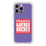 スリムプロテクションプレミアムケース with MagSafe［ FRAGILE Sticker - Purple ］