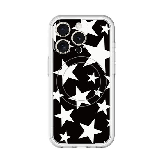 スリムプロテクションプレミアムケース with MagSafe［ Stars - Black ］